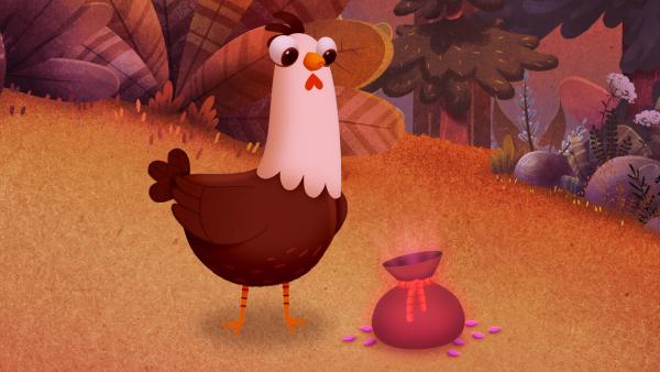 Bild 1 von 1: Shirley das Huhn erzählt davon, wie sie sich den besten Witz der Welt ausgedacht hat.