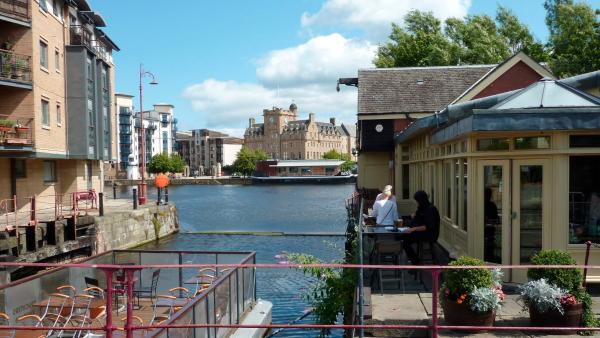 Bild 1 von 3: Leith, der alte Hafen von Edinburgh.