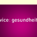service: gesundheit