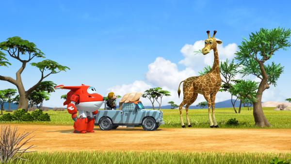 Bild 1 von 4: Jett und die Kinder gehen auf die Suche nach dem verschwundenen Spielzeug.