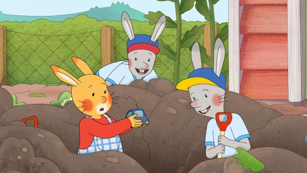 Bild 1 von 5: Karlchen und seine Freunde finden in Omas Garten merkwürdige Schätze.