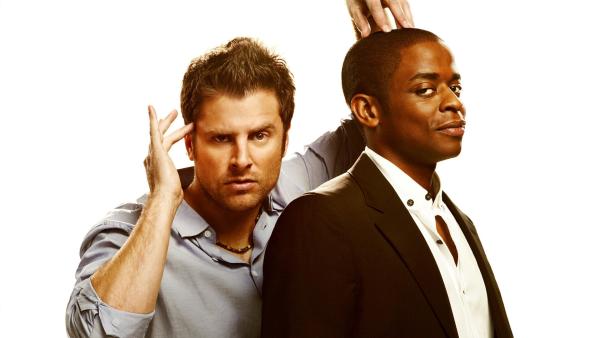 Bild 1 von 1: PSYCH -- Pictured: (l-r) James Roday as Shawn Spencer, Dule Hill as Burton \