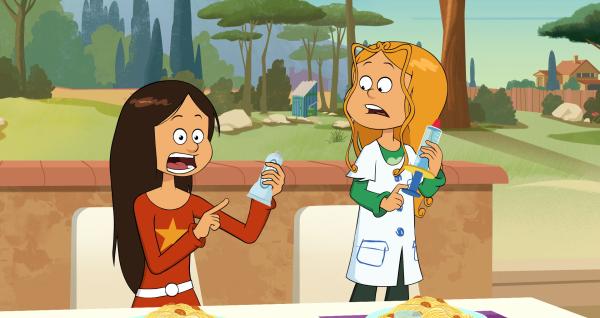 Bild 1 von 4: Jemand hat die Spaghetti mit Zahnpasta vergiftet, Marine ist sofort bereit, alle zu heilen.