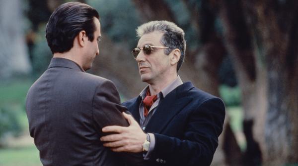Bild 1 von 1: Michael Corleone (Al Pacino, re.) und Vincent Mancini (Andy Garcia)