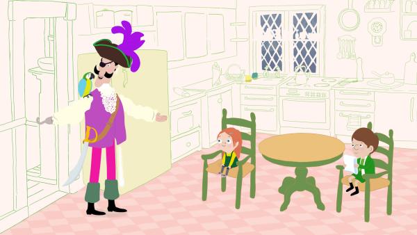 Bild 1 von 3: Zoodirektor Peek soll am Abend bei einem Theaterstück mitspielen. Das Kostüm sitzt, nur seinen Text kann er noch nicht.