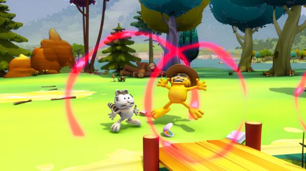 Bild 1 von 3: Der verrückte Dr. Puzzle vertauscht Garfields und Nermals Persönlichkeiten.