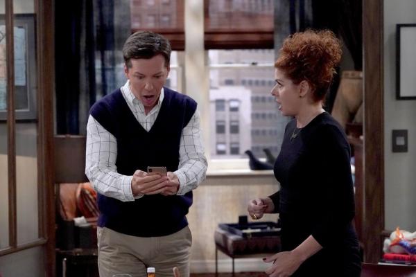 Bild 1 von 8: Jack McFarland (Sean Hayes, l.); Grace Elizabeth Adler (Debra Messing, r.)