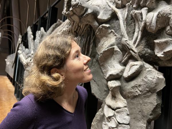 Bild 1 von 12: Fasziniert von fossilen Knochen:  Saurierexpertin Erin Maxwell forscht vor allem an hochentwickelten Meeressauriern wie dem Mosasaurus.