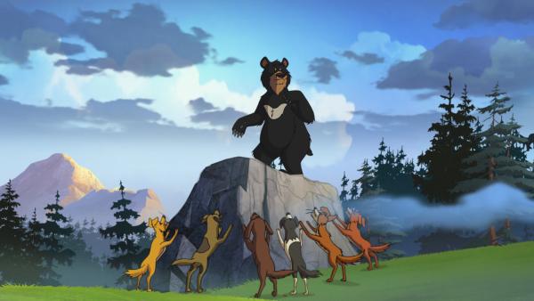 Bild 1 von 4: Der Bär bewacht seinen Felsen.© WDR/Storimages - Honorarfreie Verwendung gemäß AGB im redaktionellen Zusammenhang mit genannter Sendung bei Nennung \