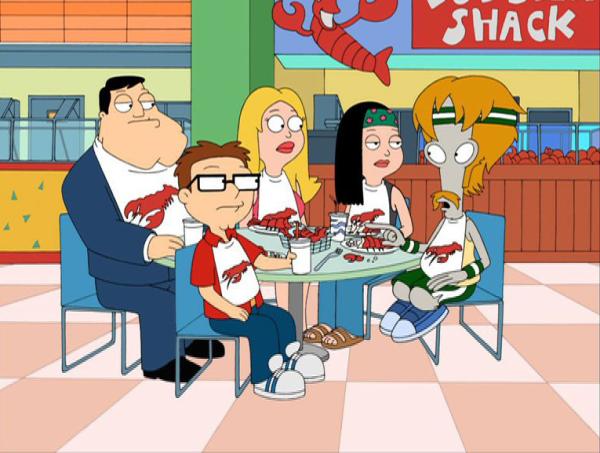 Bild 1 von 7: (v.l.n.r.) Stan Smith; Steve Smith; Francine Smith; Hayley Smith; Roger