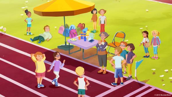 Bild 1 von 5: Alle Kinder der Schule beteiligen sich beim Sponsored Run.