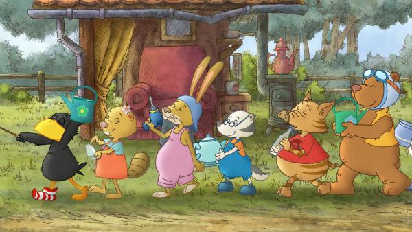 Bild 1 von 4: Sockes Orchester benutzt kreative Instrumente.