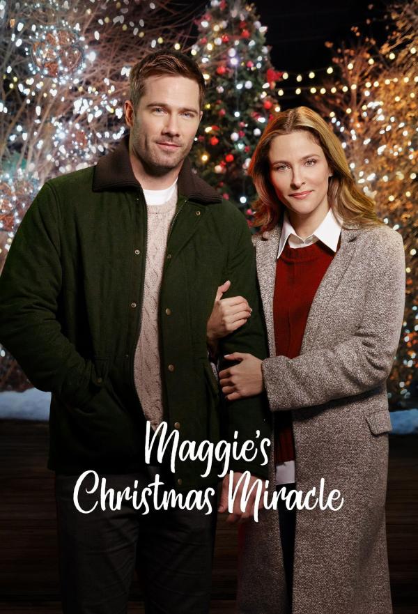 Bild 1 von 9: Maggie's Christmas Miracle - Artwork Original - Casey Cummins (Luke Macfarlane, l.); Maggie Wright (Jill Wagner, r.)
