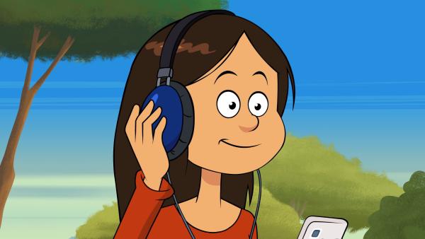 Bild 1 von 3: Wendy hört das neue Album ihrer Lieblingsband.