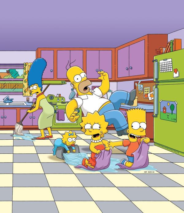 Bild 1 von 38: (27. Staffel) - Eine ganz besondere Familie: Maggie (2.v.l.), Marge (l.), Homer (M.), Bart (r.) und Lisa Simpson (2.v.r.) ...
