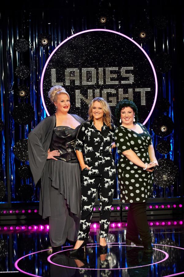 Bild 1 von 1: Die Gastgeberinnen v.l.n.r.: Daphne de Luxe, Lisa Feller, Meltem Kaptan