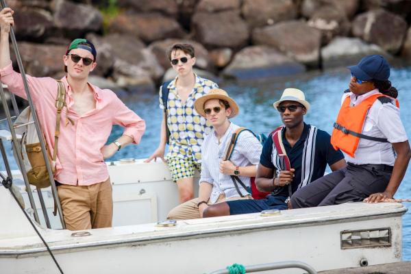 Bild 1 von 1: Im Bild (v.li.): Hugh Coles (Hugo Pickford), Colin Ryan (Jamie Santisuk), Lewis Reeves (Finlay McEwan), Buom Tihngang (Ollie Gordon).