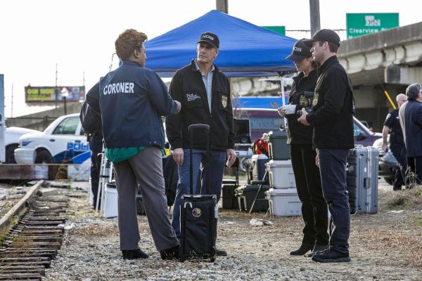Bild 1 von 18: Wollen einen Helden in der Not aufspüren, der laut seiner Fingerabdrücke ein vor Jahren in Afghanistan entführter Soldat ist: Loretta (CCH Pounder, l.), Pride (Scott Bakula), Brody (Zoe McLellan, 2.v.r.) und LaSalle (Lucas Black, r.) ...