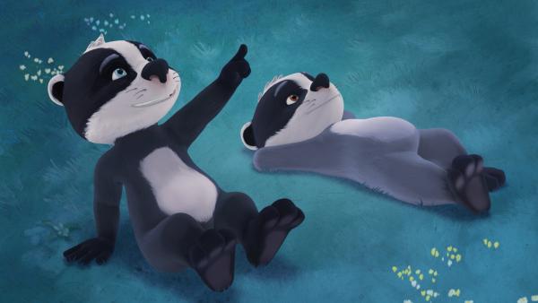 Bild 1 von 3: Luis zeigt seinem Bruder Matteo eine wunderschöne Sternschnuppe.