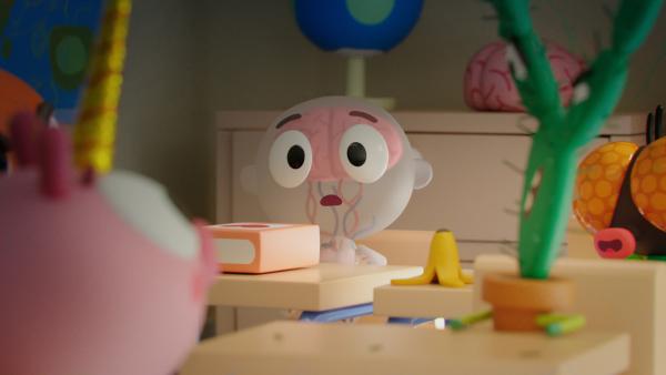 Bild 1 von 3: Oh Schreck! Tessa (2.v.l..) soll nach vorne treten, um ein Referat zu halten. Aber bereits die ersten Blicke von Ophelia (l.), Spiky (2.v.r.) und Brumm (r.) machen sie nervös.