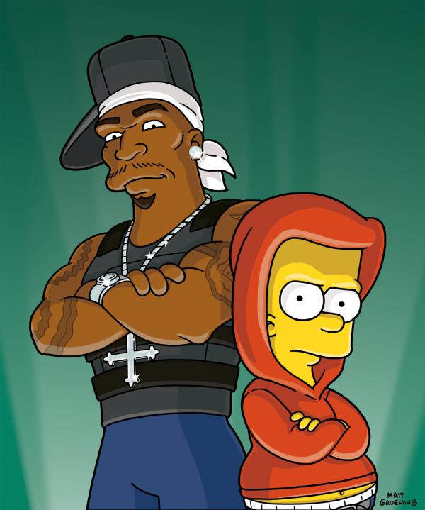 Bild 1 von 12: Unglaublich: Bart (r.) trifft auf 50 Cent (l.) ...