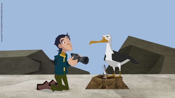 Bild 1 von 3: Der Vater des Green Team fotografiert auf den Falklandinseln.
© KiKA/Gaumont-Alphanim - Honorarfreie Verwendung gemäß AGB im redaktionellen Zusammenhang mit genannter Sendung bei Nennung \