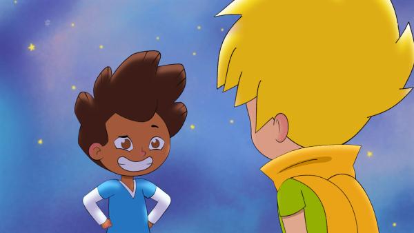 Bild 1 von 2: Elias (links) lächelt bei Problemen extra weiter.