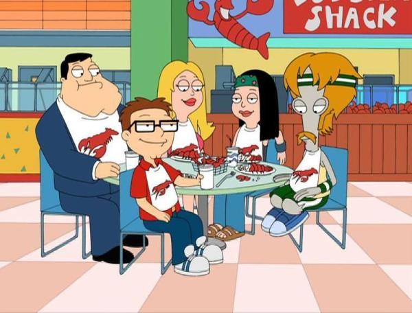 Bild 1 von 7: (v.l.n.r.) Stan Smith; Steve Smith; Francine Smith; Hayley Smith; Roger