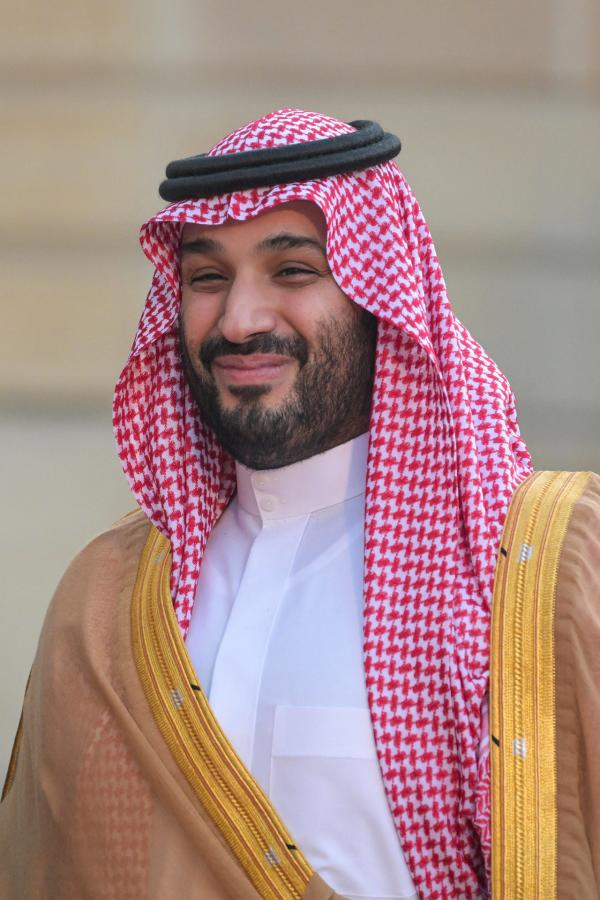 Bild 1 von 4: Mohammed bin Salman zu Besuch beim französischen Präsidenten Emmanuel Macron