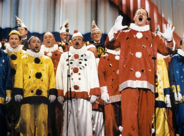 Bild 1 von 2: Mainzer Hofsänger. Seit 1952 gehören dies Lied und der Chor zur Mainzer Fernsehfastnacht. Seit 60 Jahren reisen die Hofsänger mit ihren Konzerten durch Deutschland, Europa und USA, Weggefährtin Margit Sponheimer erinnert sich gerne daran zurück. Der stimmgewaltige Männerchor singt virtuos Kirchen- und Weihnachtslieder oder Musical- und Rockballaden.