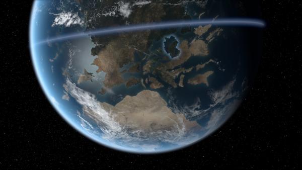 Bild 1 von 4: Vor 300 Millionen Jahren herrschte im heutigen Deutschland ein tropisches Klima, in dem Dinosaurier lebten.