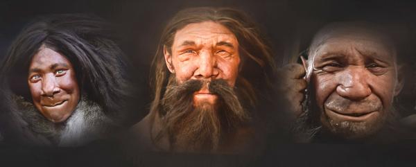 Bild 1 von 8: Neandertaler, Denisova-Mensch und der moderne Mensch haben gleichzeitig auf der Erde gelebt und Nachwuchs gezeugt.