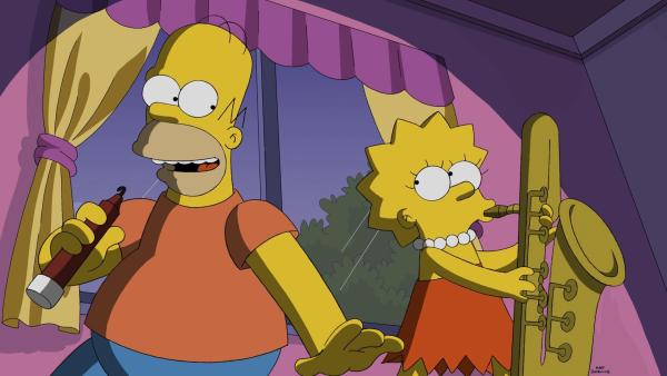 Bild 1 von 34: Wie Lisa (r.) feststellen muss, hat Homers (l.) Verwandlung auch seine guten Seiten ...