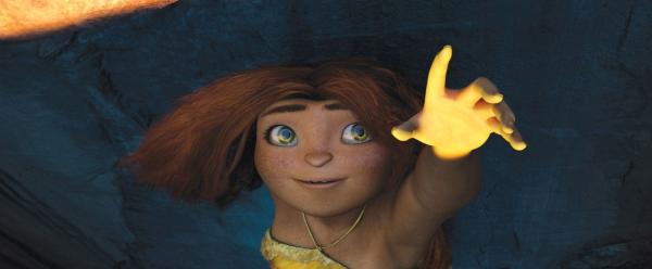 Bild 1 von 7: Eep (Emma Stone) explores the wonders of nightfall.