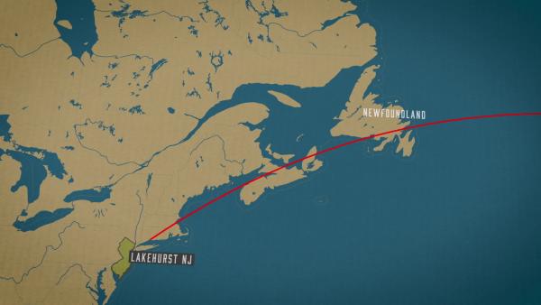 Bild 1 von 2: Im Mai 1937 startet die Hindenburg in Frankfurt Richtung New York.