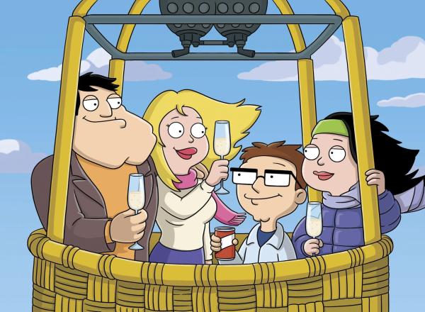 Bild 1 von 5: (v.l.n.r.) Stan Smith; Francine Smith; Steve Smith; Hayley Smith