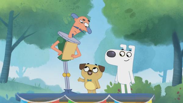 Bild 1 von 4: Dog findet es großartig, dass Puck einem verzweifelten Schauspieler seine Hilfe anbietet.