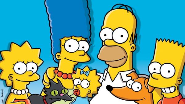 Bild 1 von 24: (26. Staffel) - Eine fast ganz normale Familie: Lisa (l.), Marge (2.v.l.), Maggie (M.), Homer (2.v.r.) und Bart (r.) ...