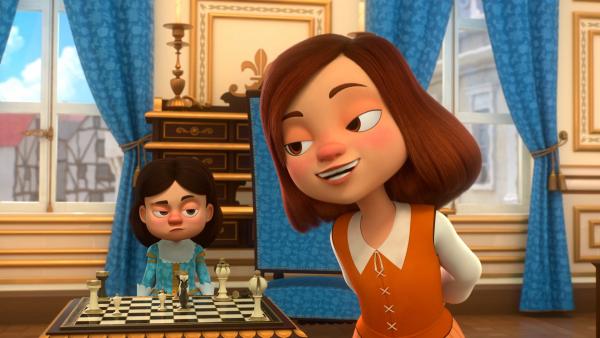 Bild 1 von 3: Charlotte (r.) hat König Louis XIII (l.) im Schach geschlagen. Doch der fordert eine Revanche.