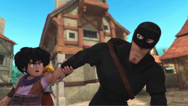 Bild 1 von 4: Little John (links) hat den Räuber fast erwischt.