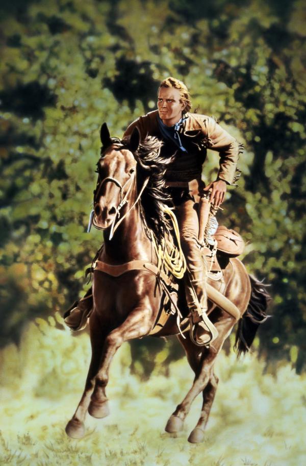 Bild 1 von 1: Buffalo Bill Cody (Charlton Heston), hoch zu Pferde, ist der Held des Westerns \