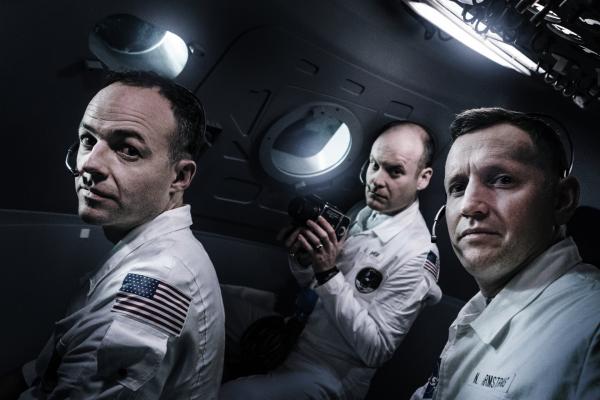 Bild 1 von 7: Die Astronauten Michael Collins, Neil Armstrong und Edwin \