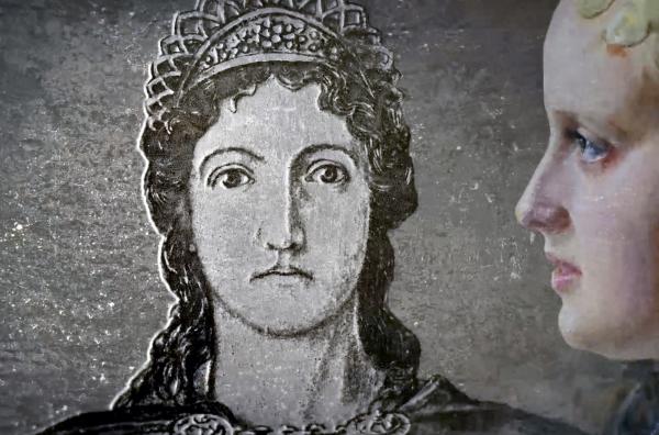 Bild 1 von 1: Skadi, die Tochter des getöteten Riesen Thiazi, betritt Asgard, um Rache zu fordern.