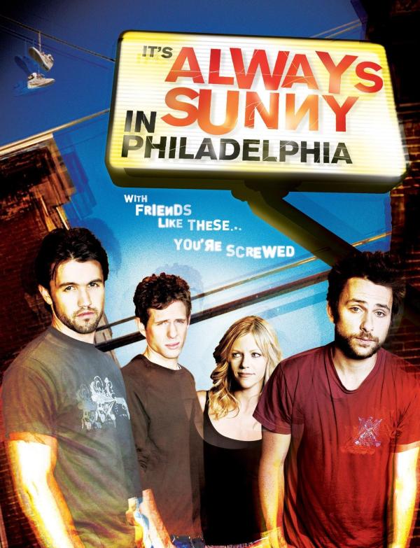 Bild 1 von 17: (1. Staffel) - Eine ganz besondere Clique: Mac (Rob McElhenney, l.), Charlie (Charlie Day, r.), Dennis (Glenn Howerton, 2.v.l.) und Dee (Kaitlin Olson, 2.v.r.) ...