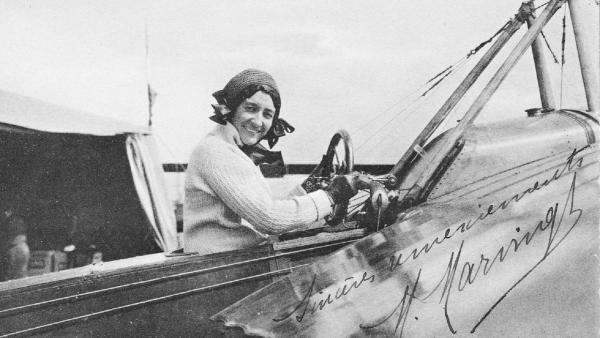 Bild 1 von 7: Die französische Spitzensportlerin Marie Marvingt zählt zu den Pionieren der frühen Luftfahrt. Sie wurde von der Presse als \