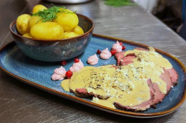 Bild 1 von 1: Schwedisches Rentier-Steak aus Lappland