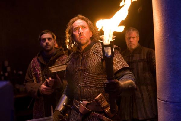 Bild 1 von 2: Nicolas Cage (center) stars with Stephen Campbell Moore (left) and Ron Perlman (right) in Relativity Media?s SEASON OF THE WITCH.