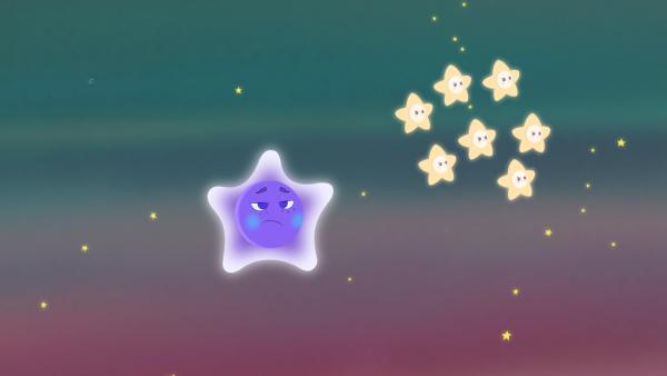 Bild 1 von 2: Die kleinen Sterne möchten keine Hilfe vom Pulsar.© WDR/2024 Method Animation - Honorarfreie Verwendung gemäß AGB im engen inhaltlichen redaktionellen Zusammenhang mit genannter Sendung bei Nennung \