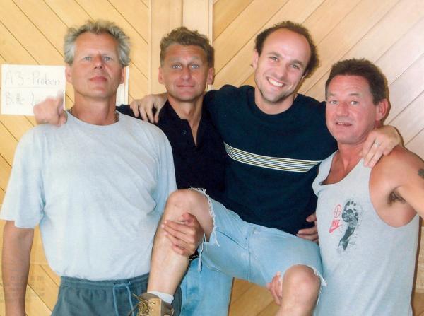 Bild 1 von 8: Im Bild (v.li.): Georg Danzer, Rainhard Fendrich, Niki Neunteufel, Wolfgang Ambros.