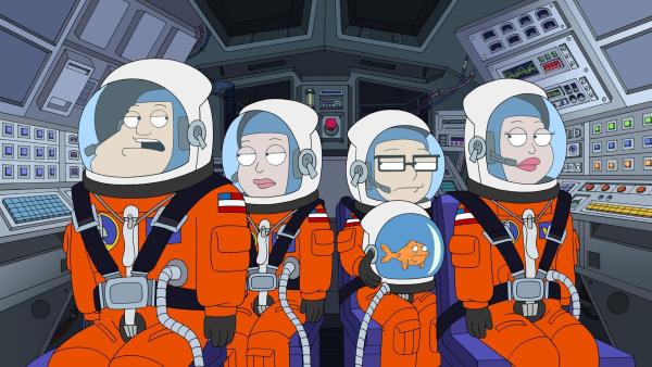 Bild 1 von 8: (v.l.n.r.) Stan Smith; Hayley Smith; Steve Smith; Klaus; Francine Smith